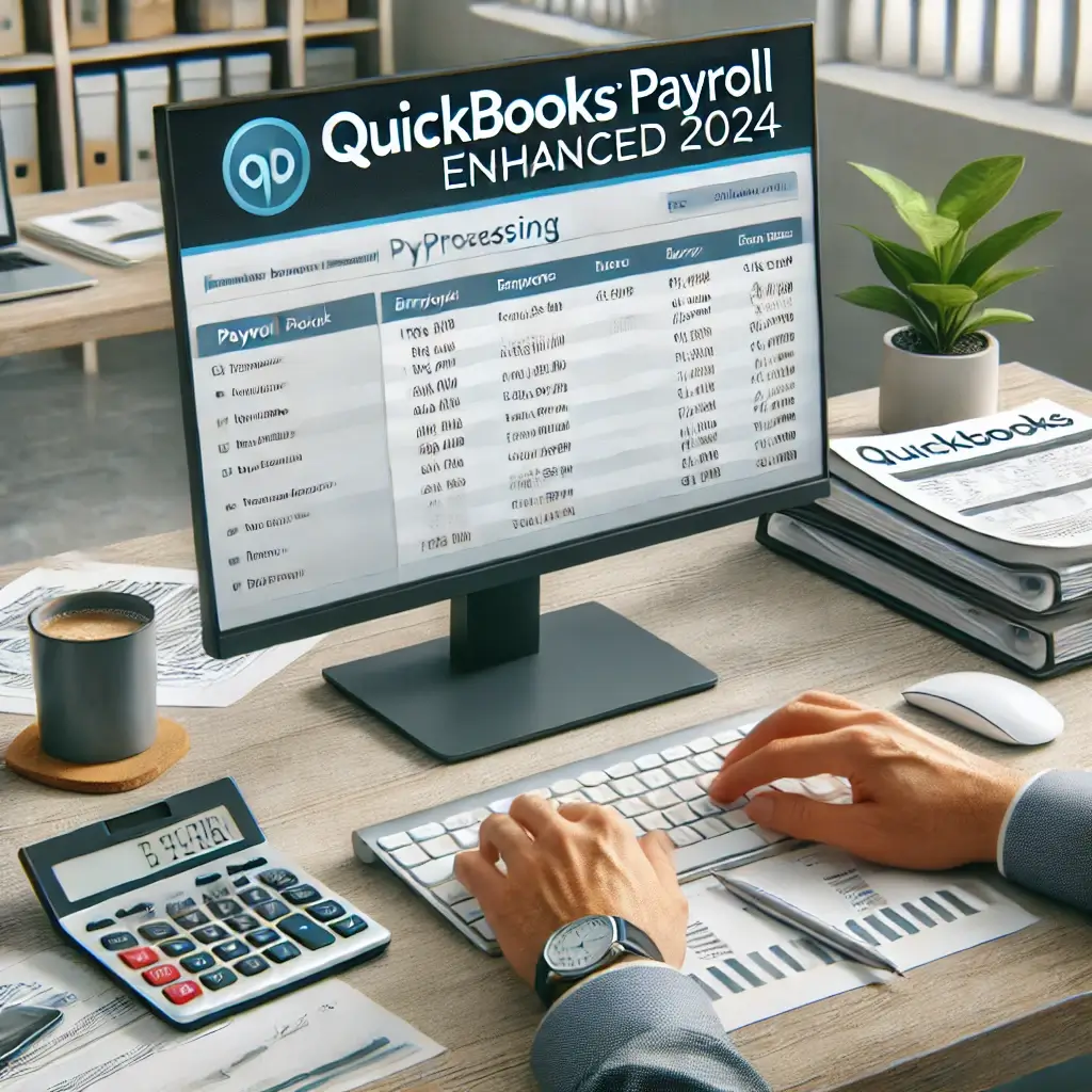 quickbooks payroll enhanced 2024 payroll processing dashboard.